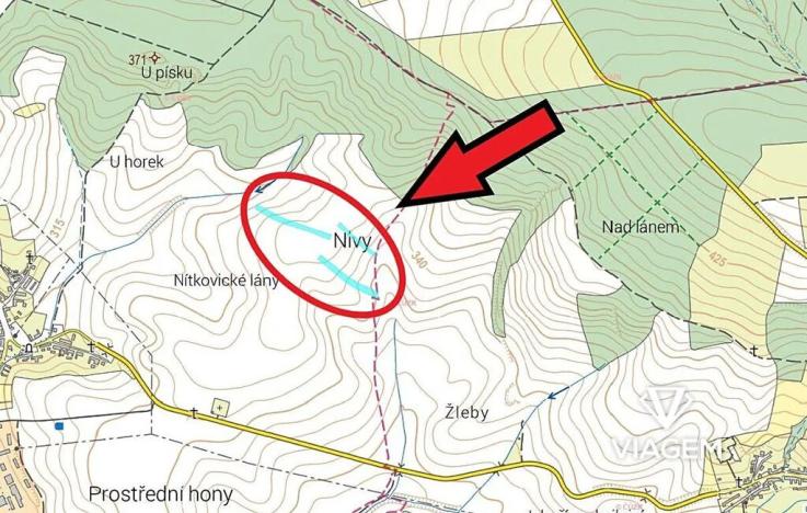 Prodej podílu pole, Nítkovice, 2169 m2