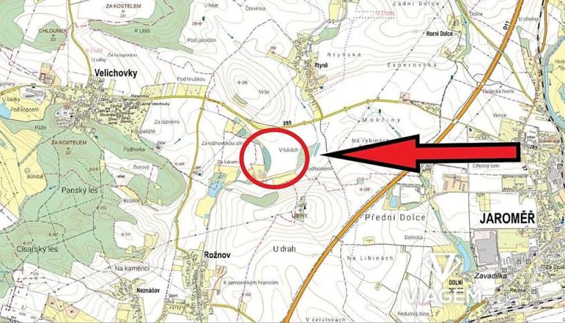 Prodej podílu pole, Rtyně v Podkrkonoší, 2236 m2