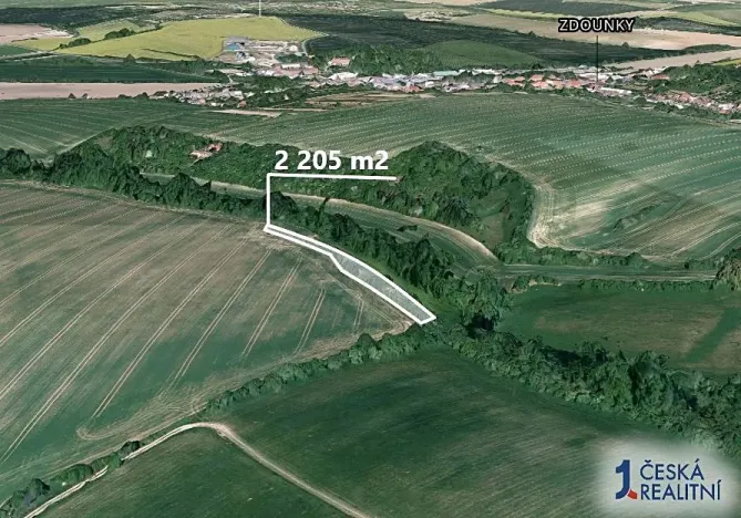 Prodej podílu pole, Zdounky, 1102 m2
