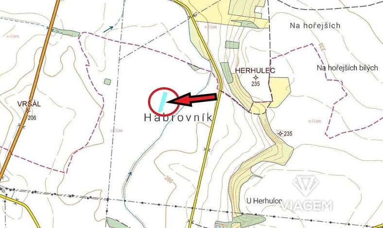 Prodej podílu pole, Podmoky, 868 m2