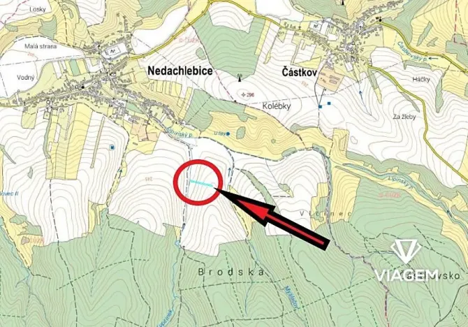 Prodej podílu pole, Nedachlebice, 802 m2