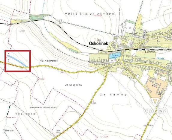 Prodej podílu pole, Oskořínek, 1854 m2