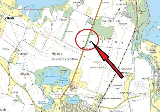 Prodej podílu pole, Frahelž, 778 m2