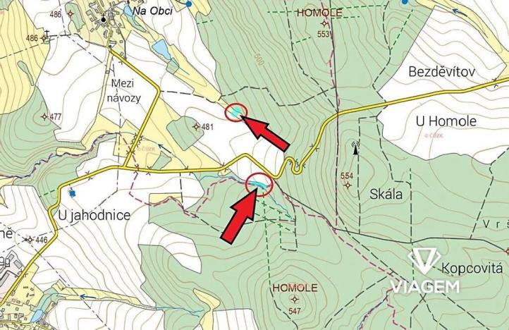 Prodej podílu pole, Služátky, 1189 m2