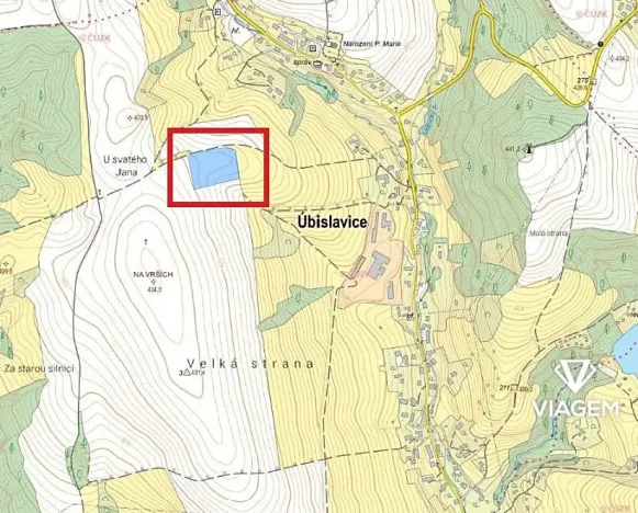 Prodej podílu pole, Úbislavice, 4083 m2