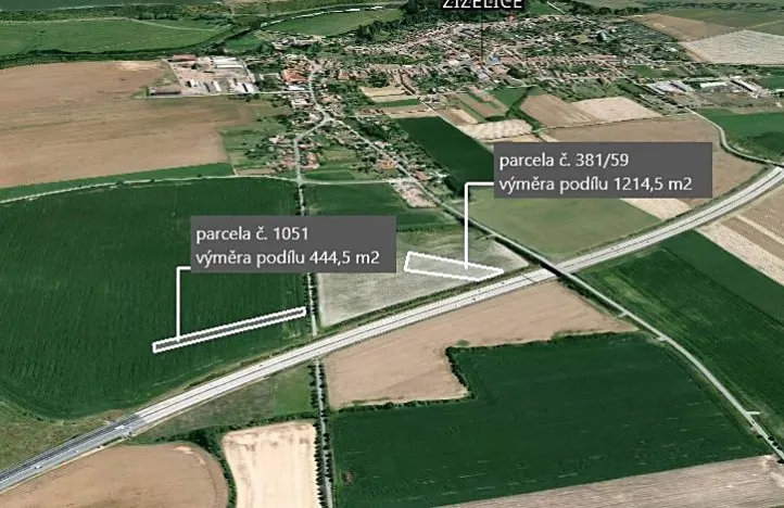 Prodej podílu pole, Žiželice, 1659 m2