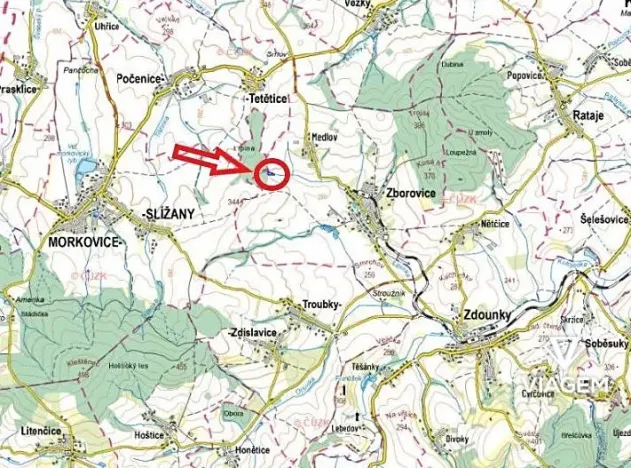 Prodej podílu pole, Zborovice, 1180 m2