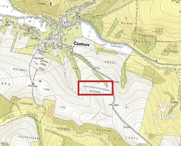 Prodej podílu pole, Částkov, 1682 m2