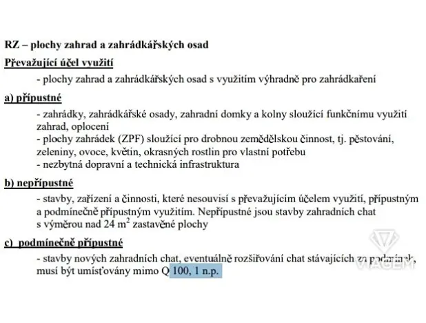 Prodej zahrady, Postoloprty, 331 m2