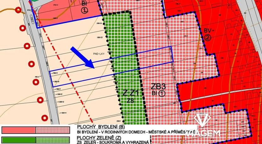 Prodej pozemku pro bydlení, Dub nad Moravou, 5184 m2