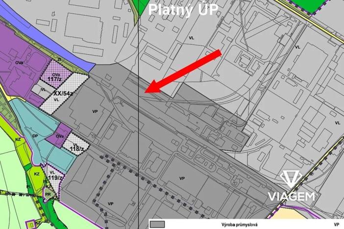 Prodej komerčního pozemku, Pardubice, 3399 m2