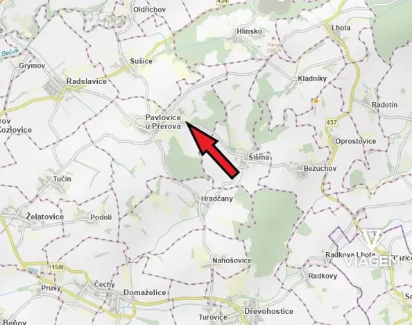 Prodej pozemku pro bydlení, Pavlovice u Přerova, 586 m2