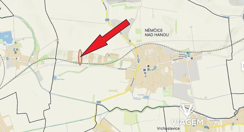 Prodej zahrady, Němčice nad Hanou, 1593 m2