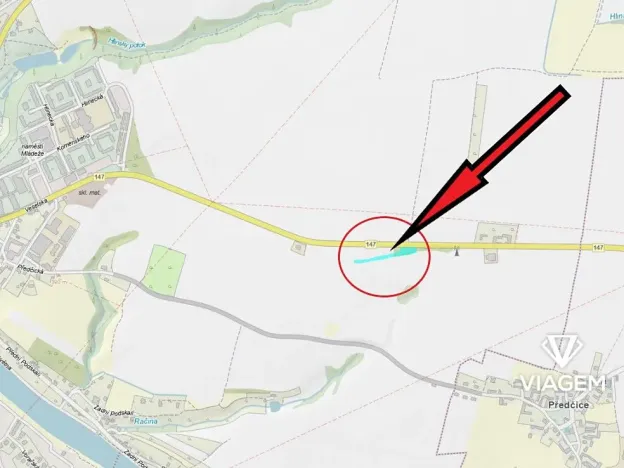 Prodej podílu pole, Týn nad Vltavou, 368 m2