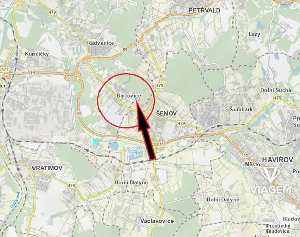 Prodej pozemku pro bydlení, Ostrava, 2532 m2