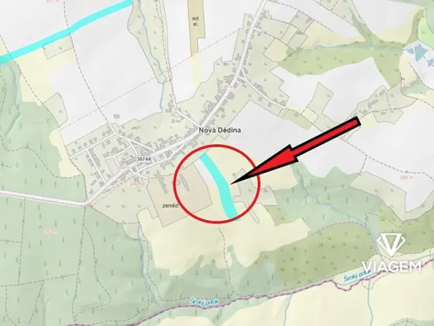 Prodej podílu pole, Nová Dědina, 1528 m2