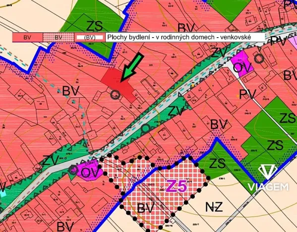 Prodej zahrady, Zdechovice, 1088 m2