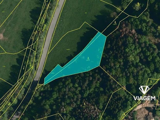 Prodej podílu lesa, Slušovice, 847 m2