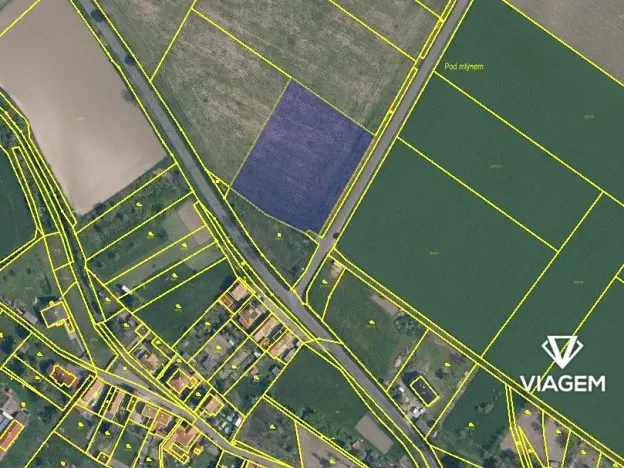 Prodej podílu pole, Bechlín, 2641 m2