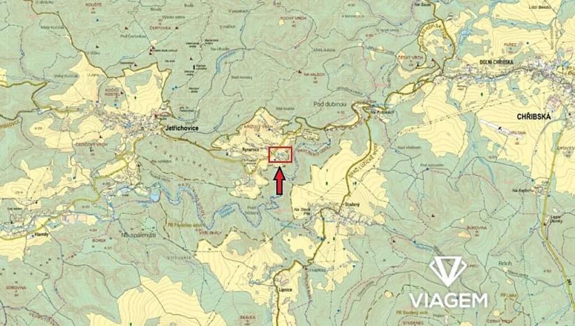 Prodej zahrady, Jetřichovice, 2120 m2