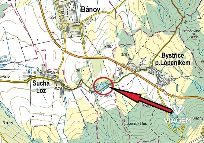 Prodej rybníku, Bánov, 4849 m2