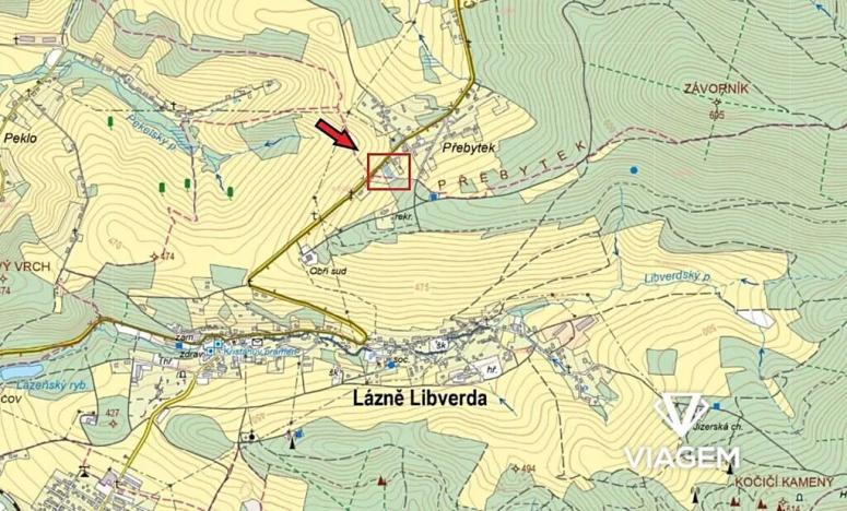 Prodej zahrady, Nové Město pod Smrkem, 1555 m2