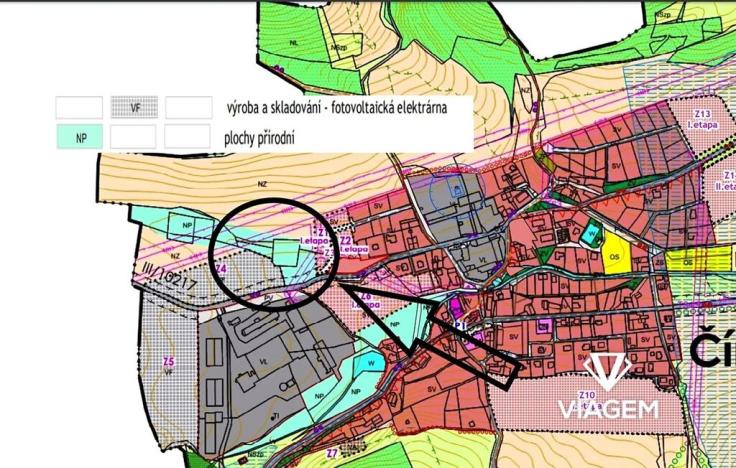 Prodej podílu komerčního pozemku, Čím, 2318 m2