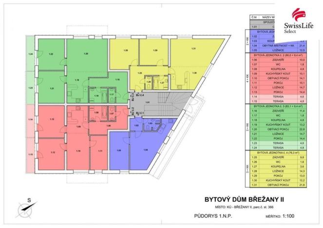 Prodej bytu 4+kk, Břežany II, 80 m2