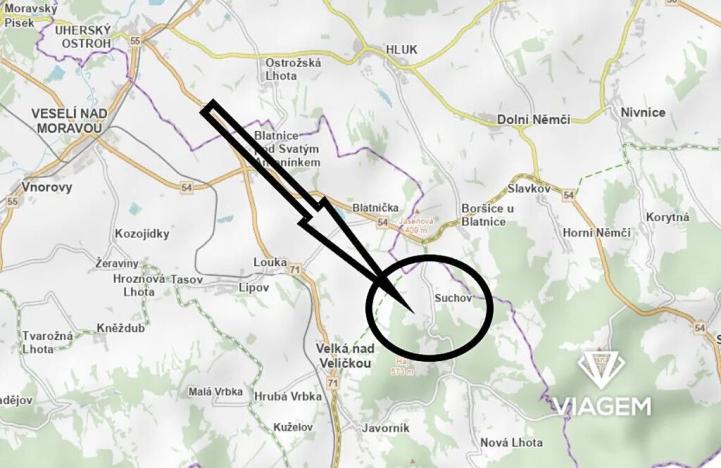 Prodej pole, Suchov, 281 m2