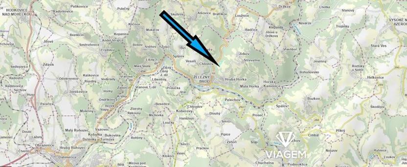 Prodej podílu zahrady, Železný Brod, 545 m2