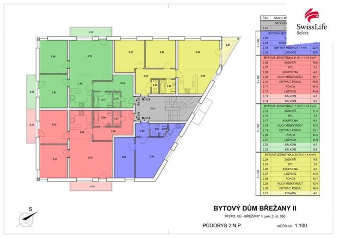 Prodej bytu 3+kk, Břežany II, 83 m2
