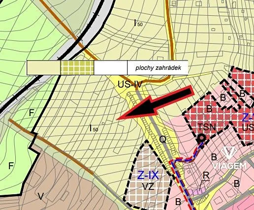 Prodej zahrady, Nový Šaldorf-Sedlešovice, 1624 m2