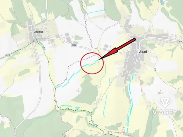 Prodej podílu pole, Újezd, 726 m2