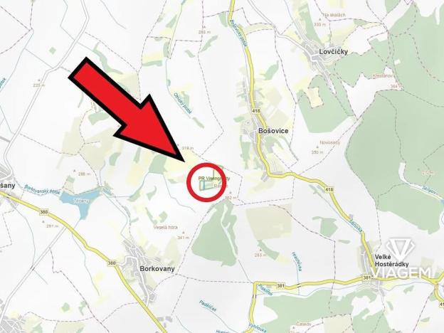 Prodej zahrady, Bošovice, 2836 m2