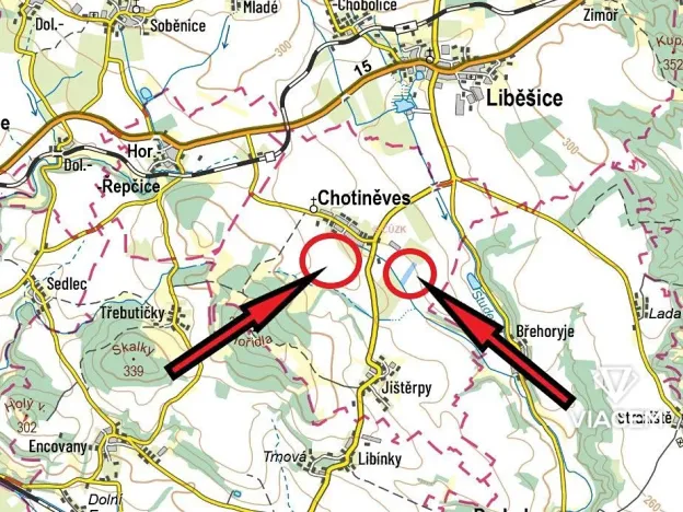 Prodej podílu pole, Chotiněves, 9679 m2