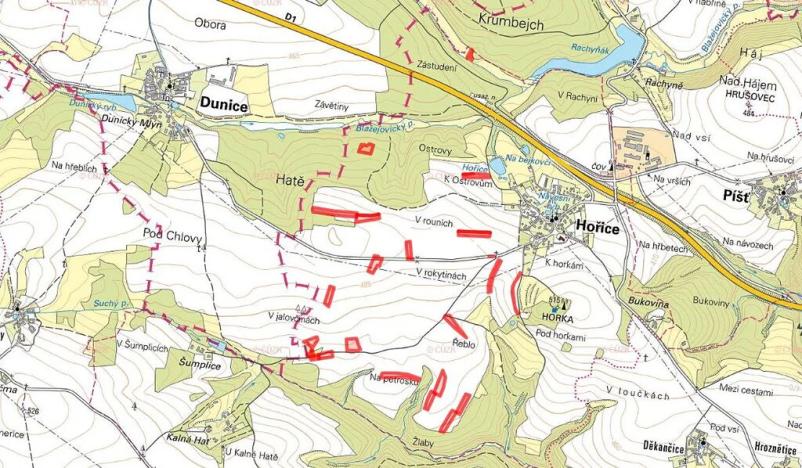 Prodej pole, Hořice, 66972 m2