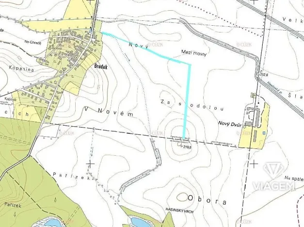 Prodej podílu pole, Dětenice, 377 m2