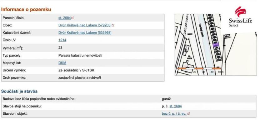 Prodej garáže, Dvůr Králové nad Labem, Kotkova, 17 m2