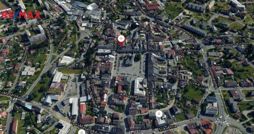 Pronájem obchodního prostoru, Lanškroun, nám. J. M. Marků, 200 m2