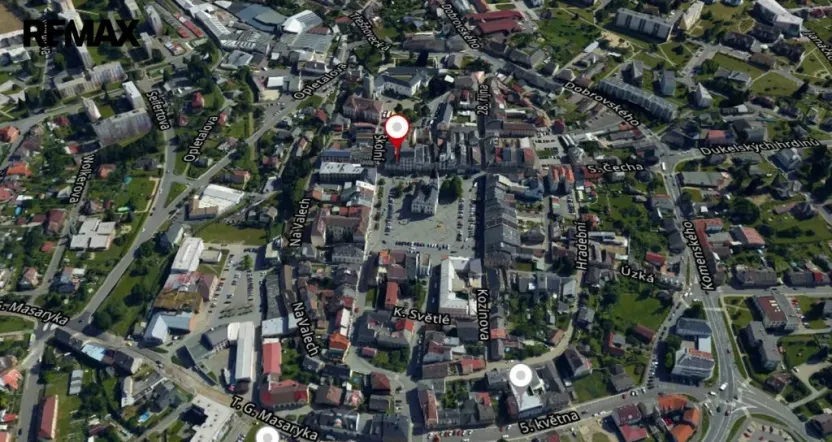 Pronájem obchodního prostoru, Lanškroun, nám. J. M. Marků, 200 m2