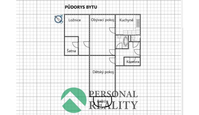 Prodej bytu 3+1, Planá nad Lužnicí, Průmyslová, 86 m2