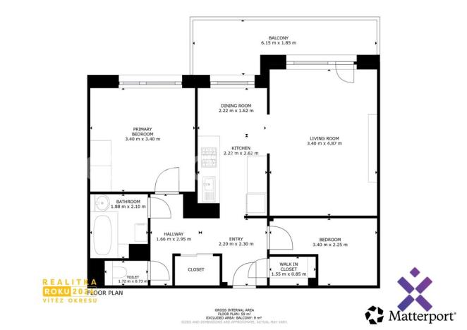 Pronájem bytu 2+1, Zlín, Okružní, 58 m2