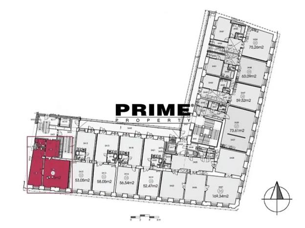 Pronájem kanceláře, Praha - Smíchov, Štefánikova, 70 m2