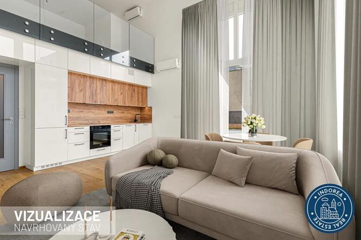 Pronájem bytu 2+kk, Praha - Vysočany, Fafkových, 54 m2