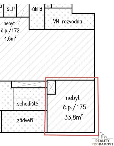 Pronájem obchodního prostoru, Brno - Zábrdovice, Bratislavská, 33 m2