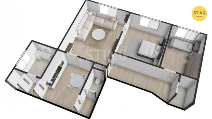Prodej bytu 3+1, Hodonín, Zámecká, 103 m2