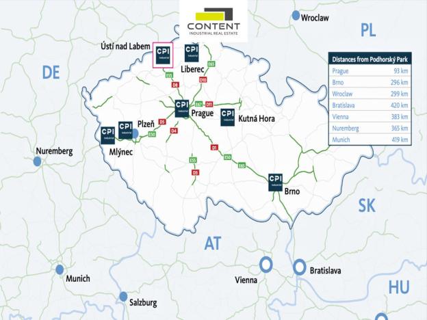 Pronájem výrobních prostor, Ústí nad Labem - Všebořice, Podhoří, 10580 m2