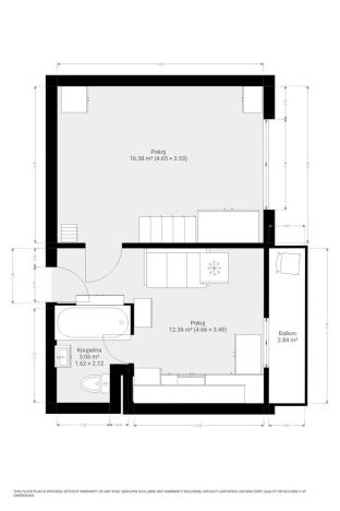 Pronájem bytu 1+1, Židlochovice, sídl. Družba, 30 m2