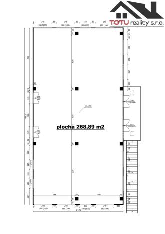 Pronájem obchodního prostoru, Jaroměř, Jezbinská, 269 m2