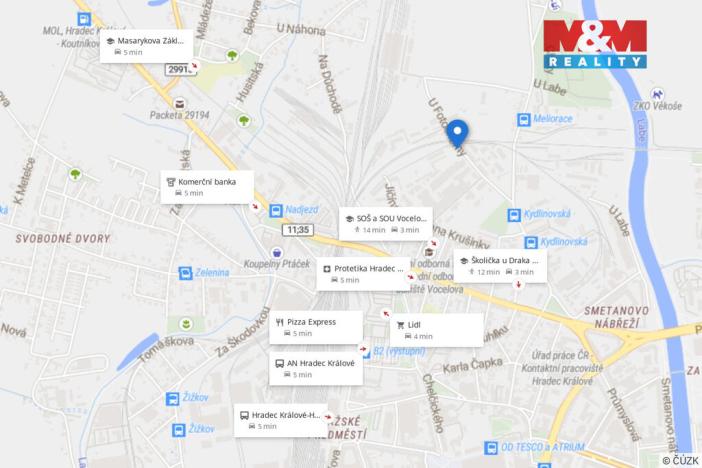 Prodej bytu 2+1, Hradec Králové, U Fotochemy, 49 m2